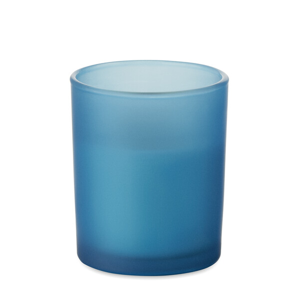 Bougie en cire végétale 80 gr Kivas Wood - Bleu