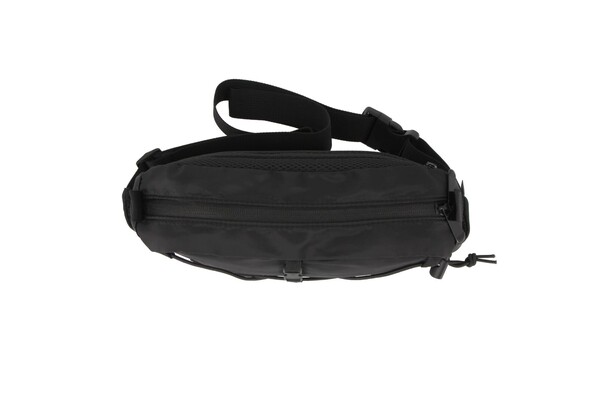 Crossbody bag R-PET with drawcord - Black