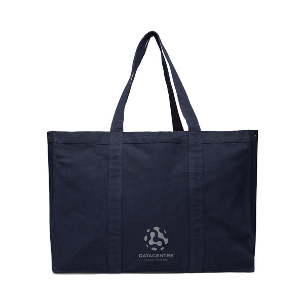 VINGA Grand tote bag en toile recyclée AWARE™ Hilo - Bleu Marine