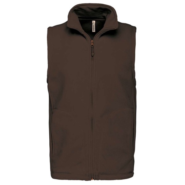 Luca Men s Microfleece Gilet Chocolate 3XL