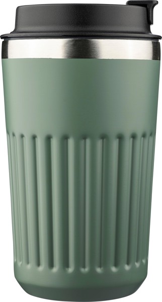 Gerecyclede roestvrijstalen reismok (400 ml) Chiara - wit