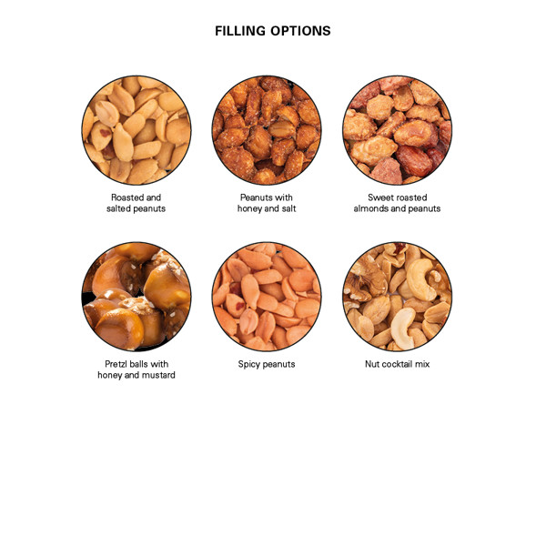 Snack Tin, White / Peanuts, Roasted And Salted, 60 G