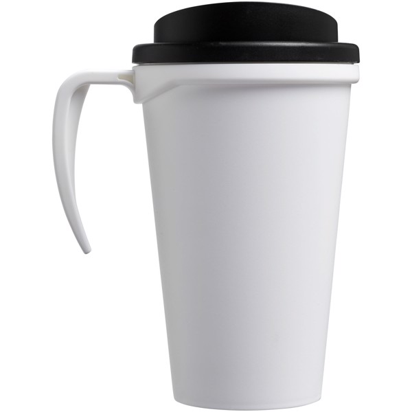 Mug isolant Americano® grande 350ml - Blanc / Noir