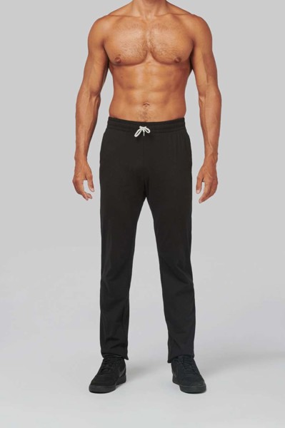 Unisex Lightweight Cotton Tracksuit Bottoms - Dark Grey / L
