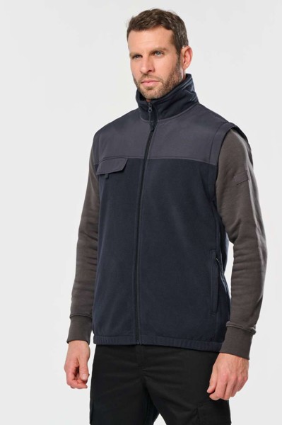 Fleece Jacket With Removable Sleeves - Dark Grey / 2XL