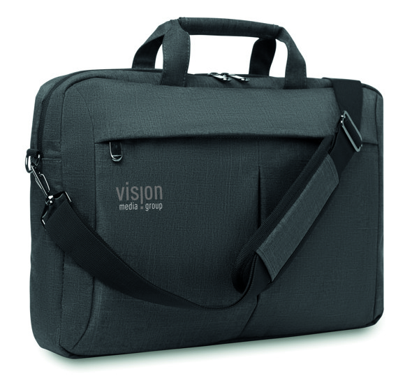 Stockholm torba za prenosni računalnik, 15 inch, 360D poliester - Siva