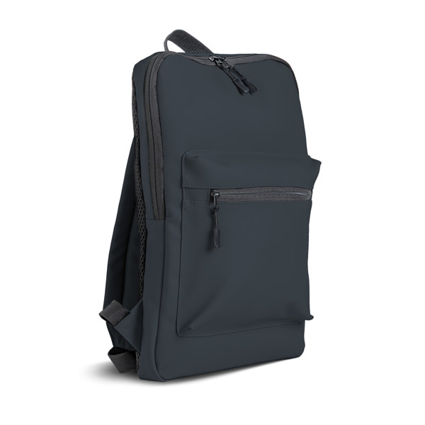 Mochila Slim Para Portátil 15,6", Em Soft Pu - Preto