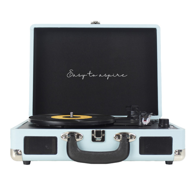 Leitor VC400 de vinil e MP3 Prixton - Azul claro