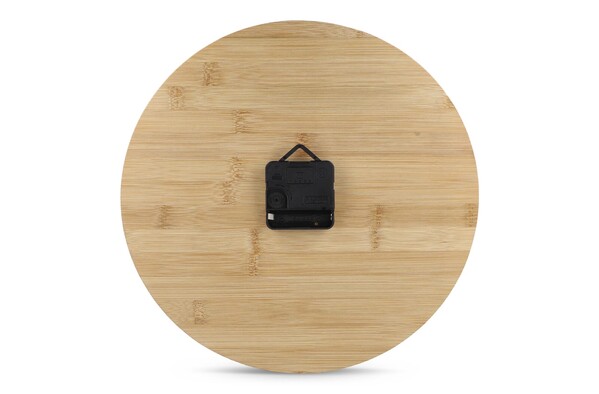 Horloge murale en bambou