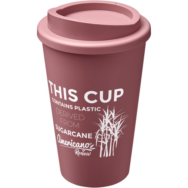 Bicchiere termico riciclato Americano®--Renew da 350 ml - Rosa