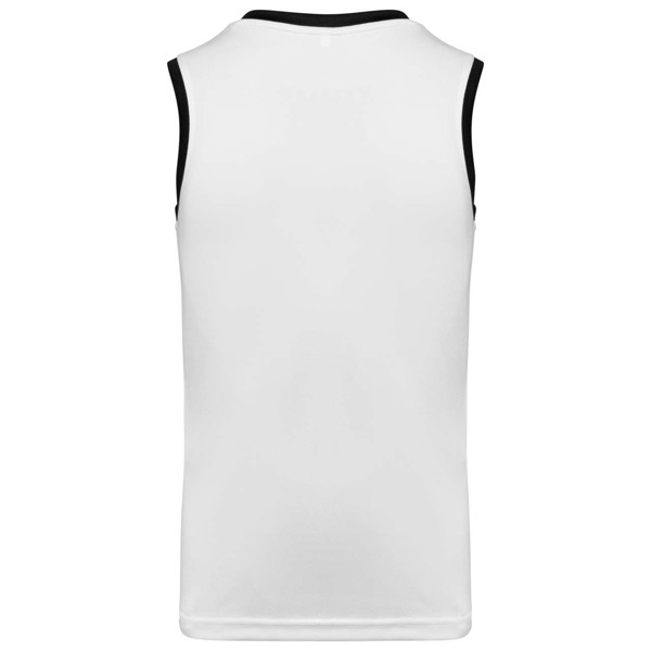 Men's Basketball Jersey - White / Black / M