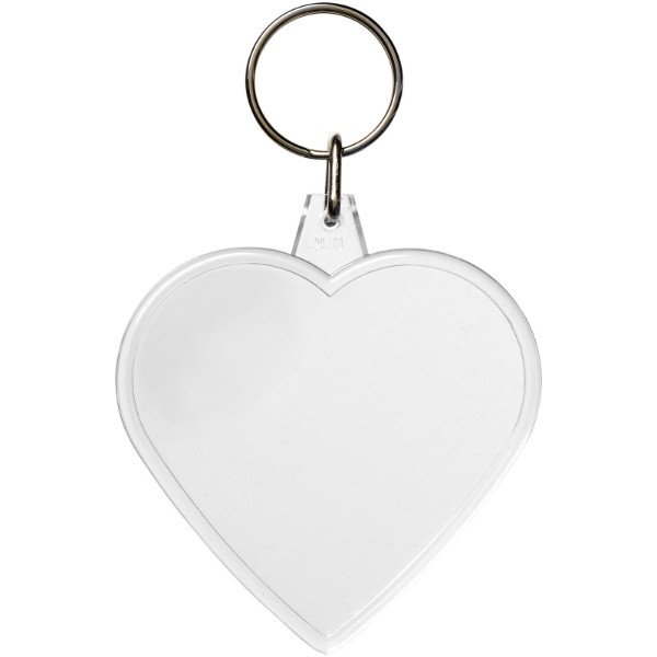 Combo heart-shaped keychain