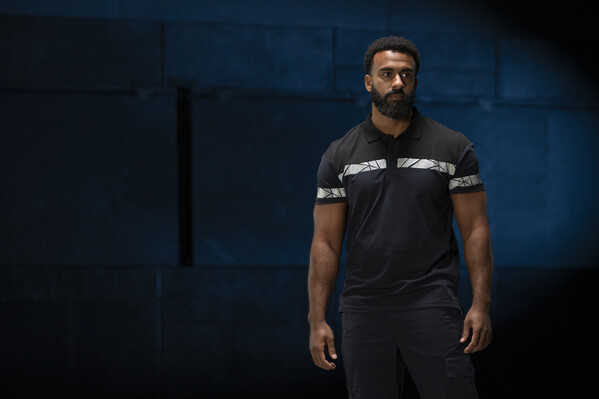 7003 POLO PIQUE PGL Grey/Black L