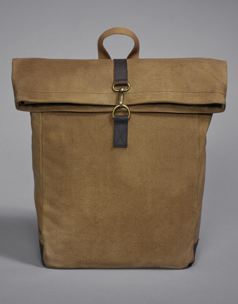Heritage Waxed Canvas Backpack - Black / ONE SIZE