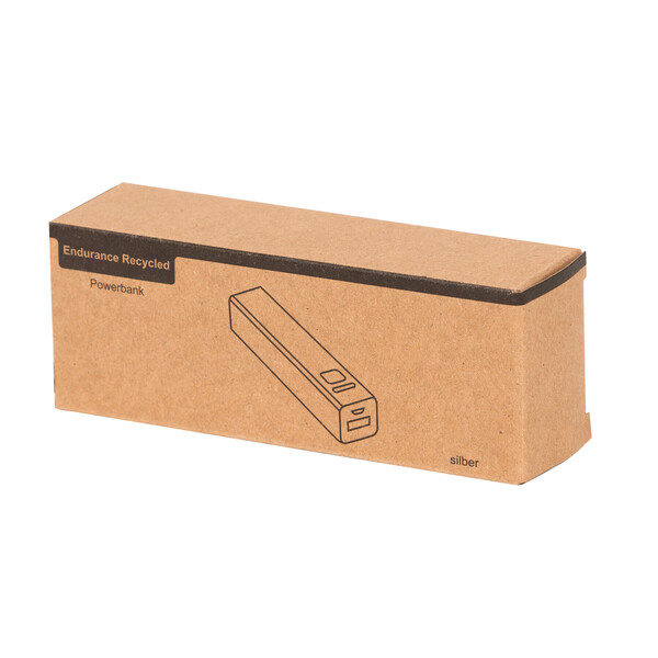 Powerbank Endurance Recycled - Silver