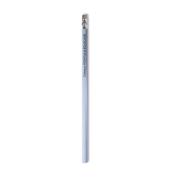 Stomp pencil wood,eraser,190mm - White