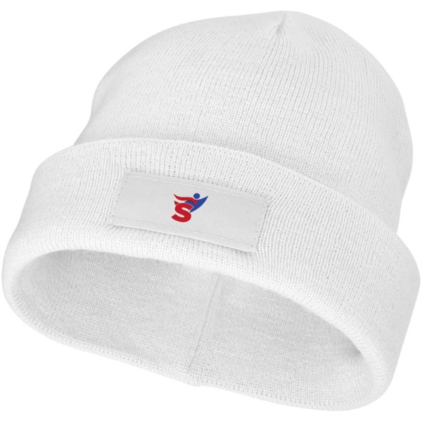 Boreas beanie with patch - White