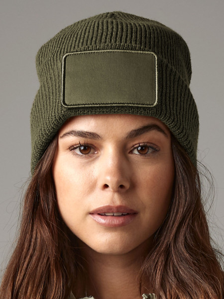 Removable Patch Thinsulate Beanie - Graphite Grey