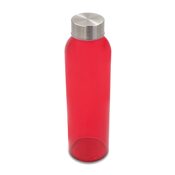 500 ml Aqua Kuba colour glass bottle - Red