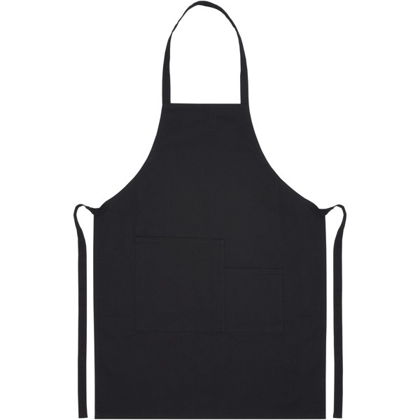 Khana 280 g/m² cotton apron - Solid Black