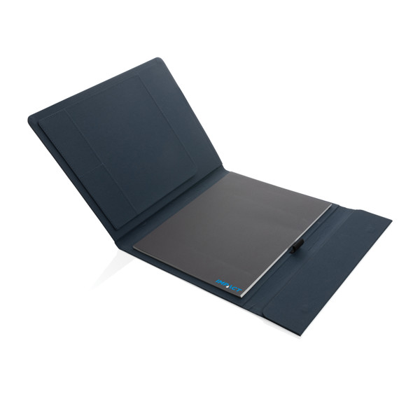 Impact Aware™ A4 portfolio with magnetic closure - Navy