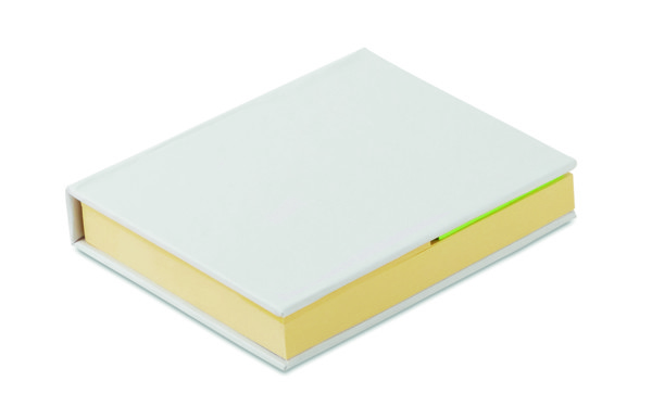 Samolepilni blok Visionmax, recikliran papir - Bela