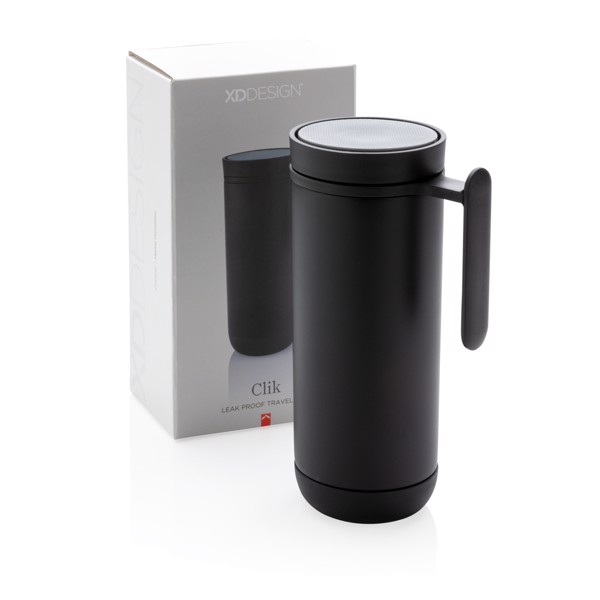 Clik leak proof travel mug - Black / Anthracite