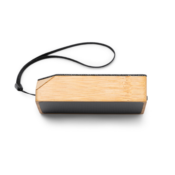 Personalised Bluetooth speaker bamboo and RPET 3W with solar charging