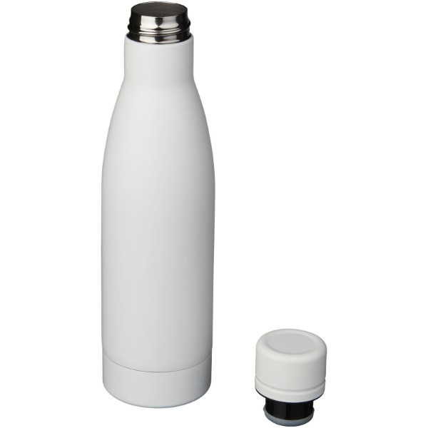 Bouteille isotherme Vasa sous vide avec couche de cuivre de 500 ml - Blanc