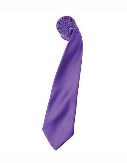 Colours Collection Satin Tie - Rich Violet  / 144 x 8,5 cm