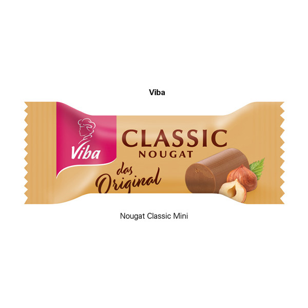 Advertising cuboid small, Viba nougat classic
