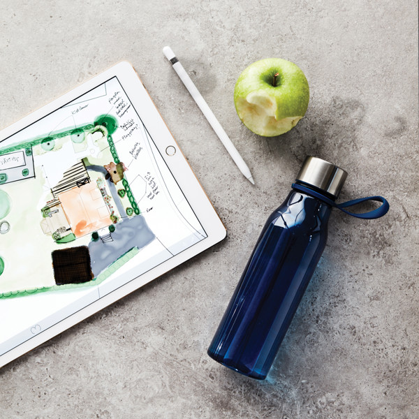 VINGA Bouteille d'eau 600ml en tritan Lean - Bleu Marine