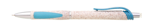 Vendi eco ballpoint pen, straw/plastic, 0.5 mm tip - Turquoise