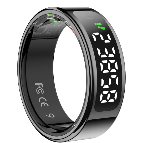 Prixton Orbyt Touch smart ring - Black / Size 11 (20.8 mm)