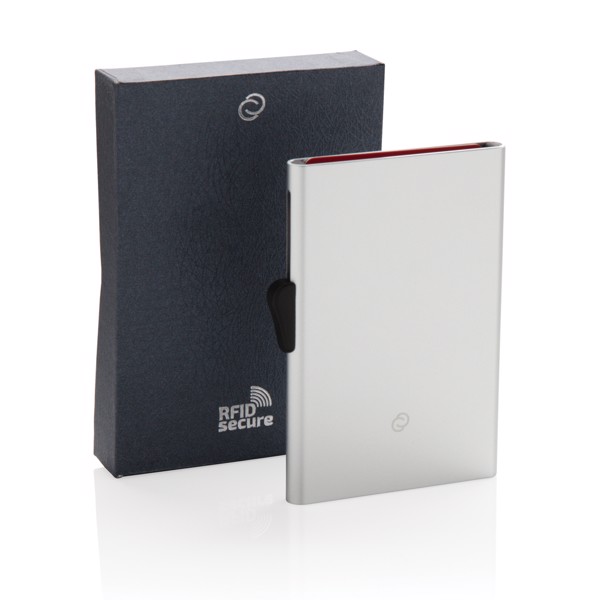 Držalo za kartice C-Secure RFID, aluminij, 7 kartic - Silver
