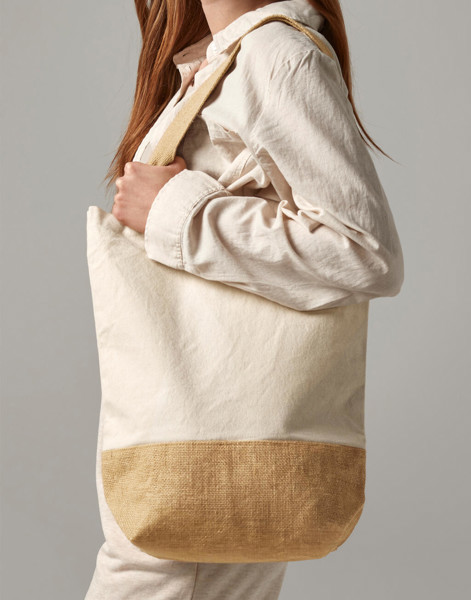 Jute Base Canvas Shopper