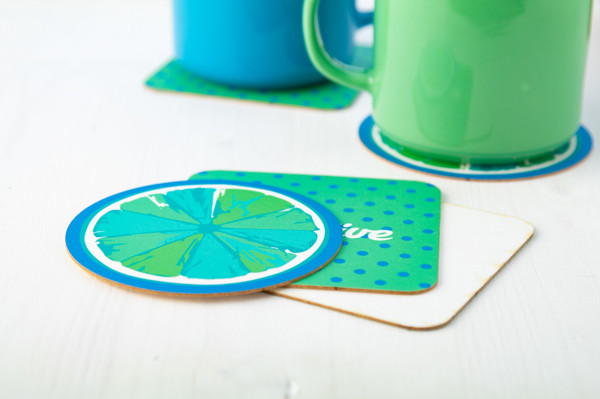 Paper Coaster CreaPint, Square - White