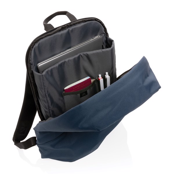 Sac à dos antivol en rPET Impact AWARE™ - Bleu Marine