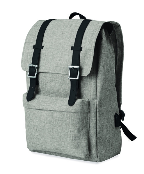 Nahrbtnik za prenosnik Riga 600D, USB, 15 inch - Siva