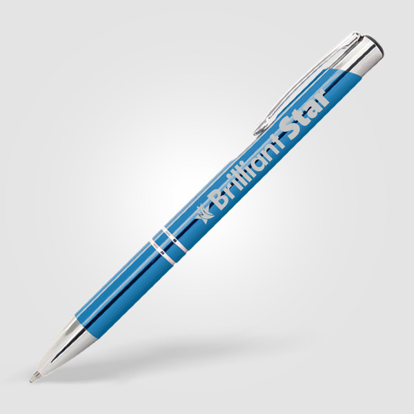 Stylo Crosby Brilliant - Bleu Océan / Jet d’encre 4 couleurs