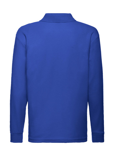 Kids 65 / 35 Long Sleeve Polo - White / 152 (12-13)