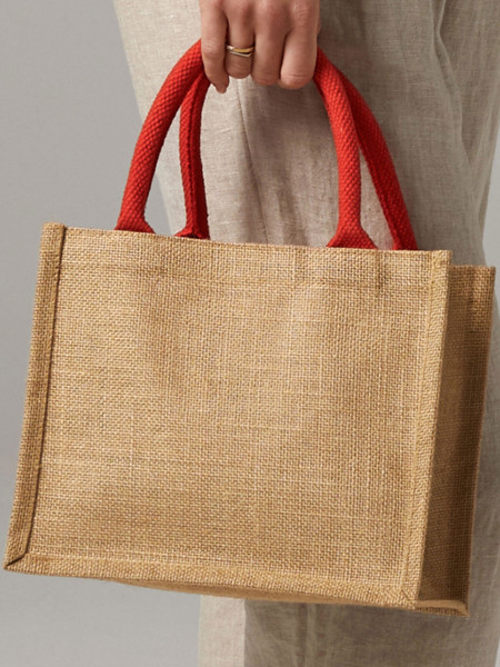 Jute Mini Gift Bag - Graphite Grey / Graphite Grey