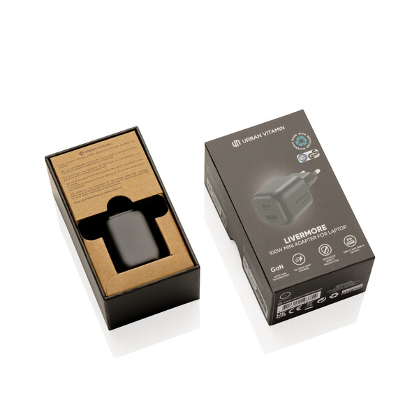 Urban Vitamin Livermore – 100W RCS recyklovaná GaN nabíjačka