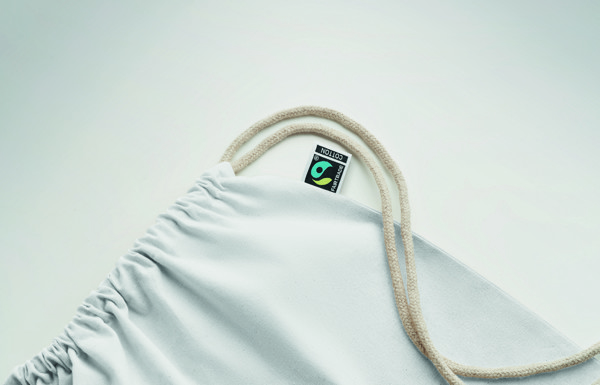Drawstring bag Fairtrade 180gr Osole Draw Colour - White