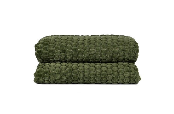 Sagaform Maja Plaid polaire 130x170 cm - Vert