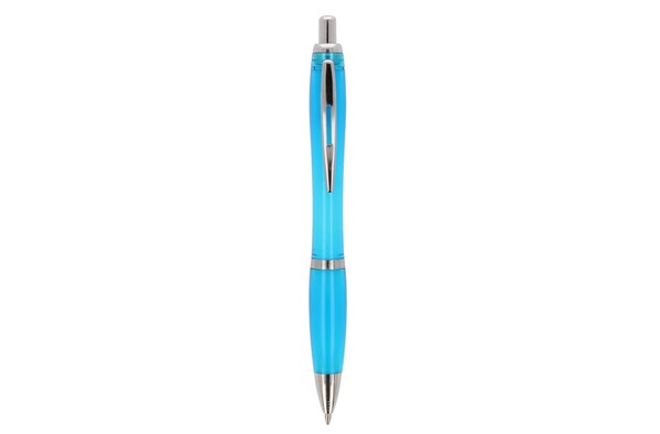 Ball pen Hawaii transparent Ocean Bound Plastic - Transparent / Light Blue