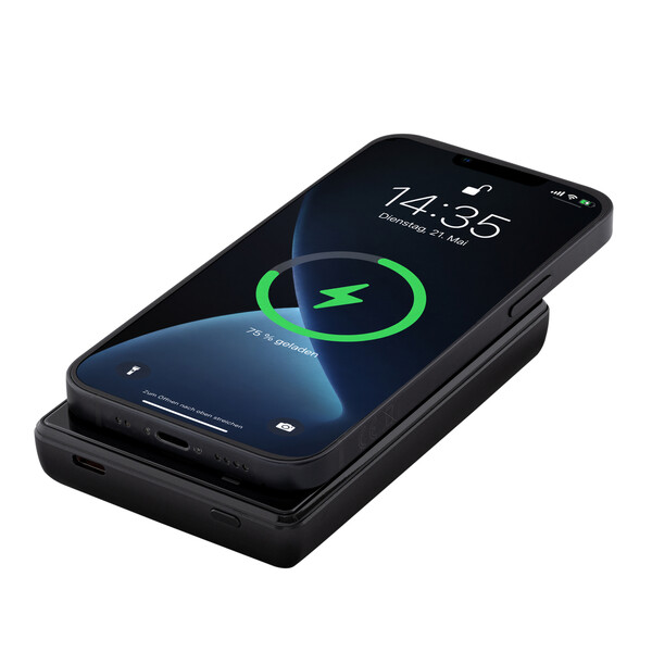 Powerbank sans fil magnétique 15W WATTRON ULTRA X ALU - noir / 10000 mAh