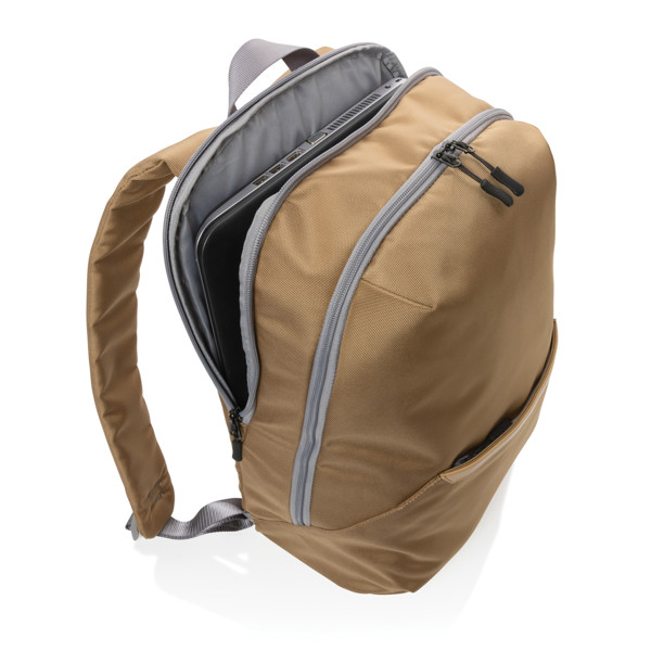 Impact AWARE™ 1200D 15.6'' modern laptop backpack - Khaki / Grey