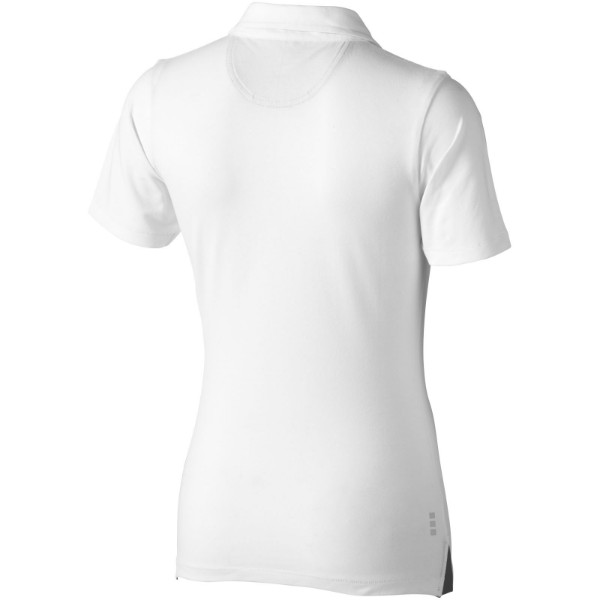Polo elástico de manga curta Markham de mulher - Branco / L