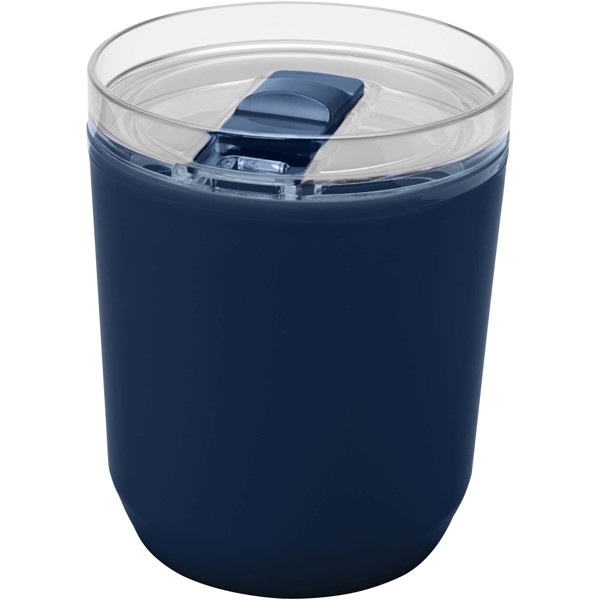 Gobelet Hudson double paroi en plastique recyclé de 180 ml - Marine
